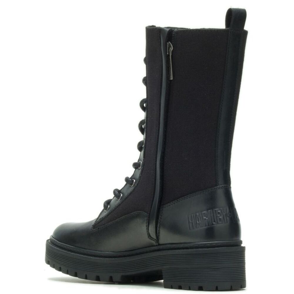 Harley-Davidson Womens Valene 9" Black Boots (NWT) - Picture 4 of 7